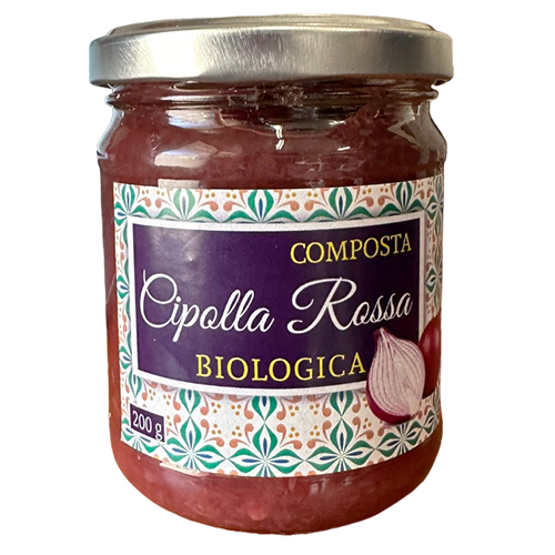 COMPOSTA DI CIPOLLA ROSSA BIOLOGICA DI SICILIA DA 220GR